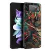 Phone Case for Samsung Galaxy Z Flip 3 4 5 6 7 Folding Shell For Samsung Z Flip4 Flip5 PC Hard Cover Japanese Bushido Samurai