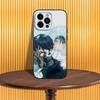 L-Perduto Nella N-Nuvola Per iPhone 17,16,15,14,13,12,11,Air,X,XR,Pro,Max,Plus Cover Nera in Silicone Morbido Custodia per Telefono