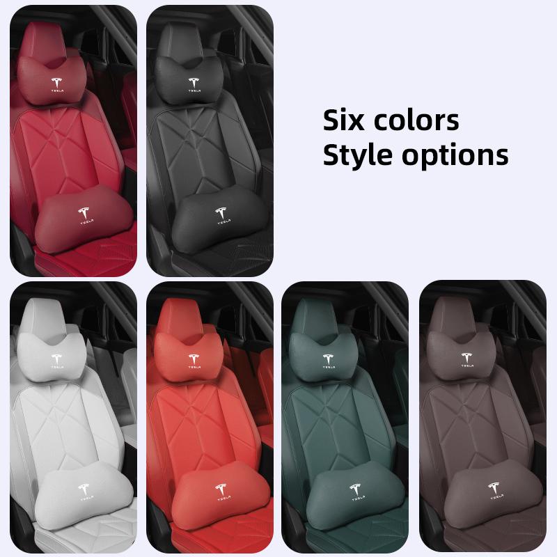 Appui-tête de siège auto Mousse à mémoire de forme Confort Oreiller pour le cou Accessoires Pour Tesla Model 3 Y S X Cybertruck Juguete Roadster Bobine Bonina