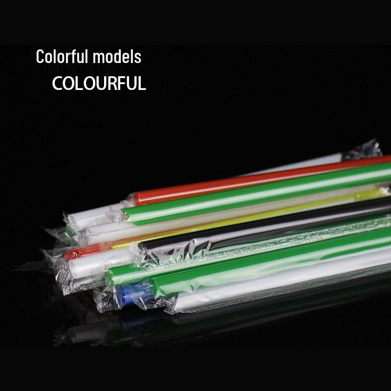 Disposable Thick/Thin Straws for Soy Milk, Coffee, Bubble Tea, and Fruit Juice