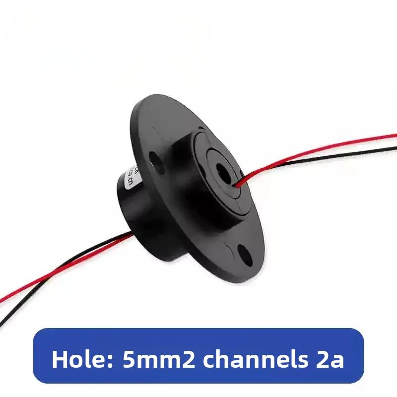 Durchgangsloch-Schleifring, Leitring, Elektrischer Bürstenhalter, 5mm-7mm2, 4-Kanal, 6-Kanal Farbige Drähte