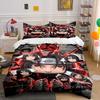 Anime Characters with Red Lightning. Bedding Sets Duvet Cover Sets Duvet Covers Pillowcases(1 * Duvet Cover 2 * Pillowcases Without Duvet Insert)