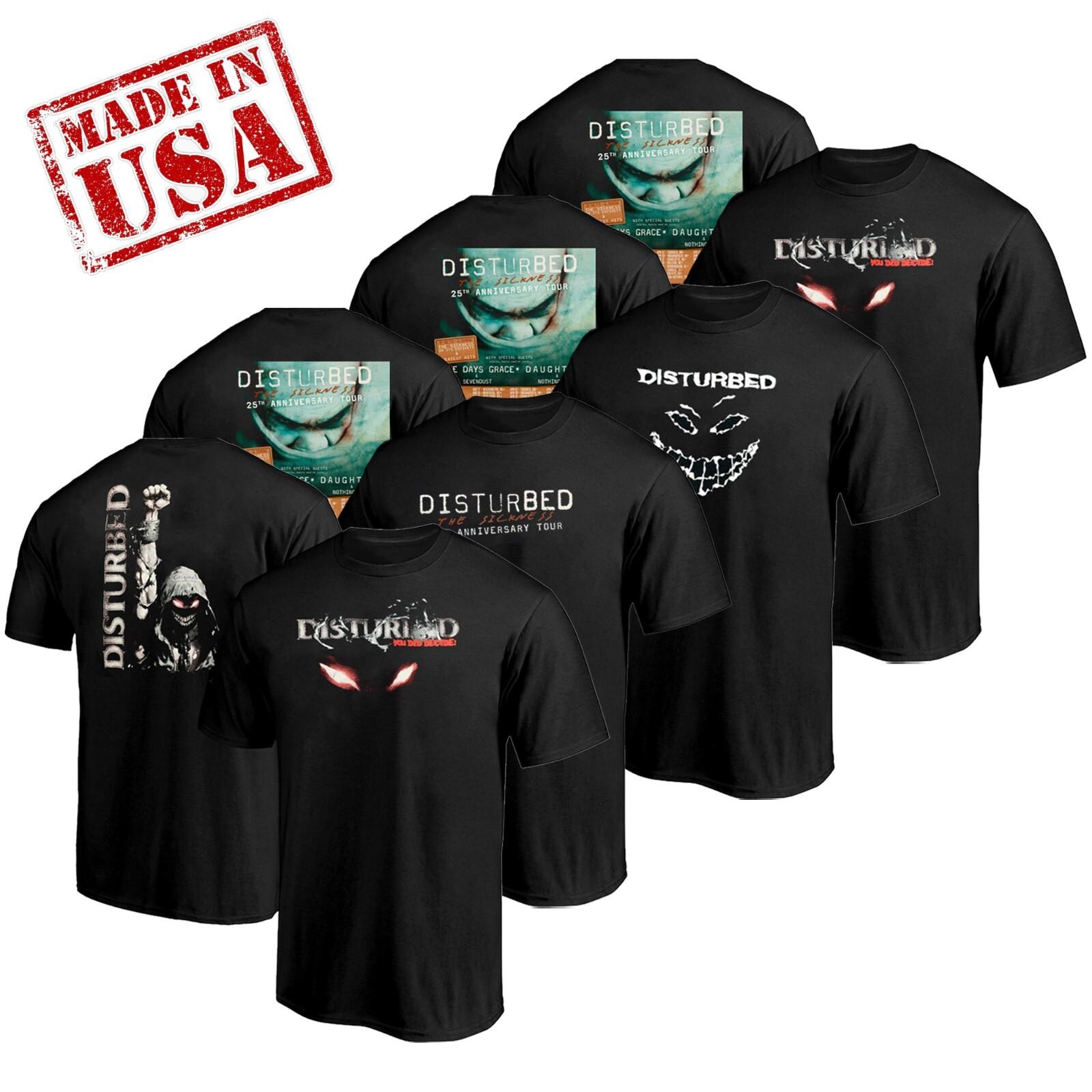 Disturbed The Sickness 25th Anniversary Tour Dates List 2026 Unisex T-shirt XXXL