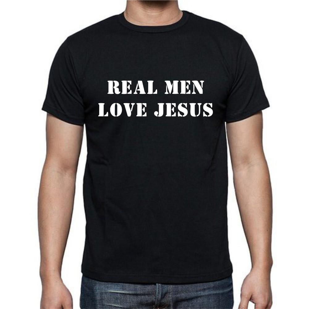

Real Men Love Jesus God T shirt tee Religion Lord HIM 4XL