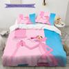 The Pink Panther2 Pattern Bedding Quilt Set Home Decoration Gift (1 * Duvet Cover + 2 * Pillowcase Without Core)