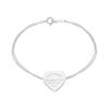 TIFFANY &CO logo del marchio dettagli bracciale in argento sterling da donna argento 29668086-argento S