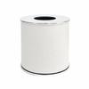 Compact Artificial Leather Tissue Box Elegant Cylindrical