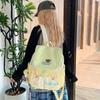 Schoolbag Dopamine Contrasting Colors Ins High-value Backpack Female Large-capacity Junior High School Student Schoolbag Travel Backpack