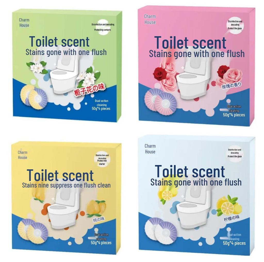 Gardenia Bicolor Blue Bubble Toilet Cleaner & Air Freshener - Long-Lasting Fragrance