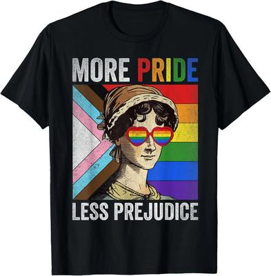 More Pride Less Prejudice LGBT Gay Pride Month Unisex T-Shirt