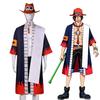 Anime One Piece Cosplay Full Set of Kimono-style Anime Cosplay Costume for Fire Fist Ace Cos Clothing