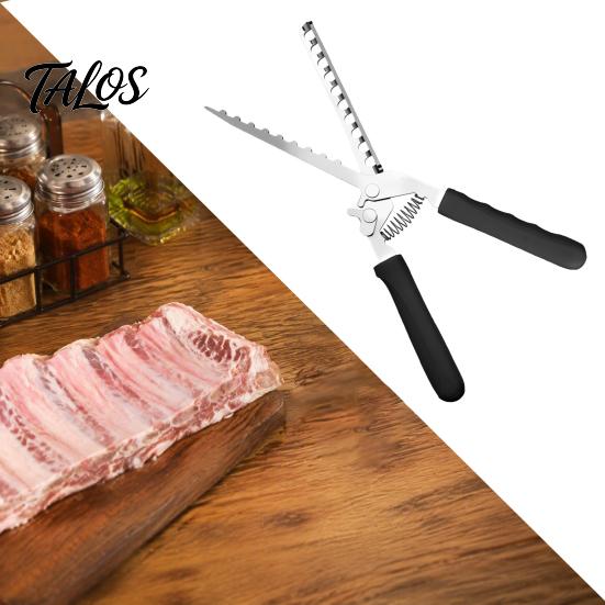 Professional Meat Membrane Remover Rib Tool, Stainless Steel Peeler with Grilling Accessories for Ribs Anti-slip Handle, Manual Preparation