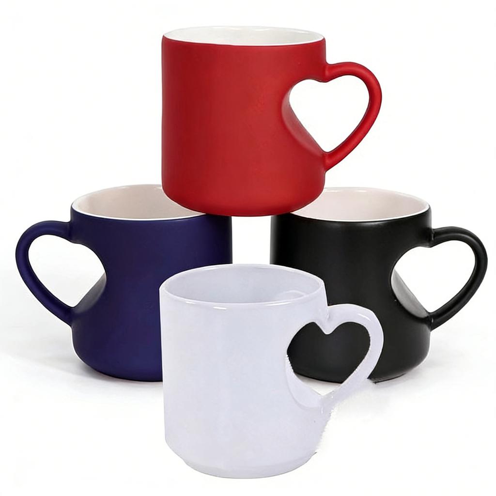 Heart-shaped Color-changing Ceramic Mug