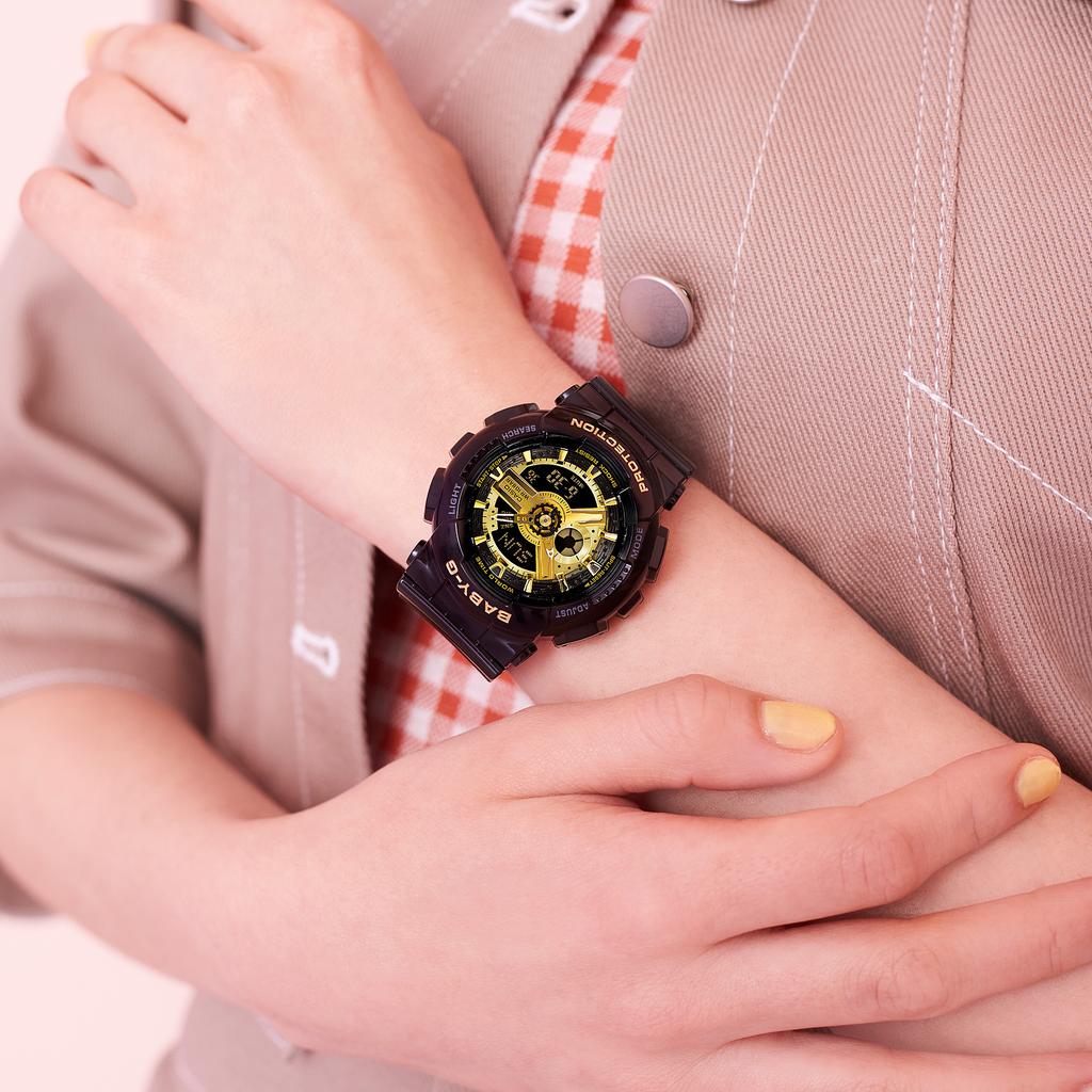 Casio G-SHOCK Erkek Reçine 100M Suya Dayanıklı Analog Darbeye Dayanıklı Kuvars Saat BA-110X-1A