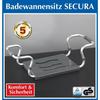 Wenko siège baignoire, siege baignoire adultes, personnes agées, longueur ajustable, capacité de charge 120 kg, aluminium-plastique