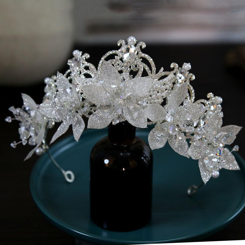 

New Luxurious and Elegant Bride Wedding Crown Headdress Handmade Crown Tiara Hair Accessories Main Wedding Accessories