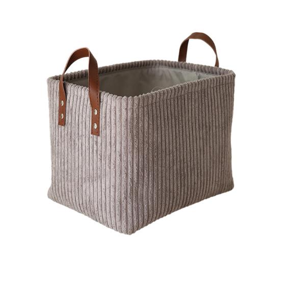 Вельветовая корзина для хранения Складной контейнер для хранения с усиленными ручками Складной органайзер-корзина для детских игрушек одежды шкафа прачечной спальни S