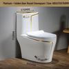 Colorful Anti-odor Water-Saving Ceramic Toilet for Small Bathrooms