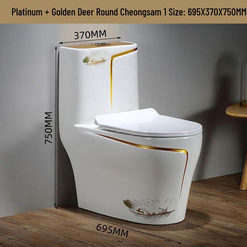 Colorful Anti-odor Water-Saving Ceramic Toilet for Small Bathrooms