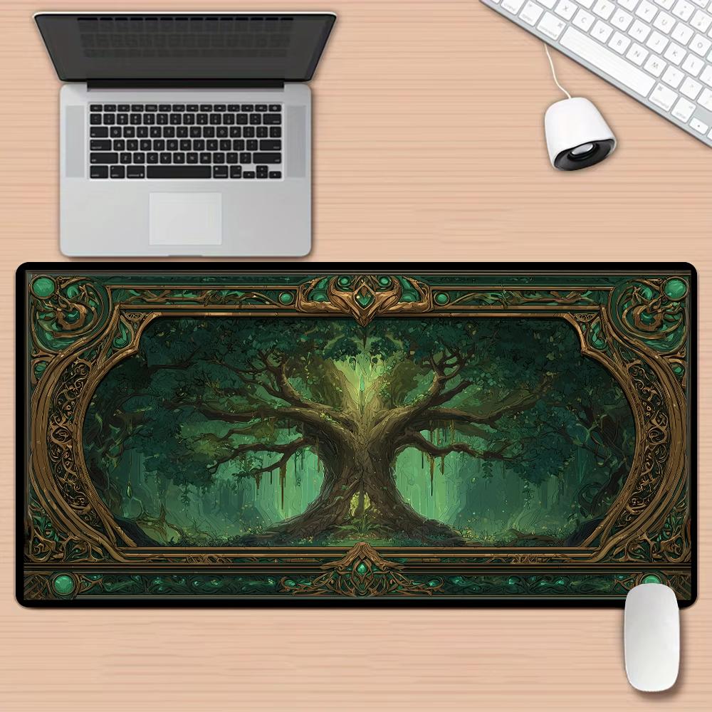 Giant tree of life large Mouse Pad Desk Mat NonSlip Durable Stitched Edge keyboard mouse mat Gaming mat mauspad
