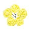 5/10pcs 6cm Glitter Foam Rose Artificial Flower Branch Bridal Bouquet Fake Flower DIY Wreath Craft Wedding Party Home Decor