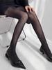 Ultra-Thin Black Stockings for Women Summer Sexy Tattoo-Like Design Versatile Base Layer Skin-Tight Pantyhose for Hot Weather