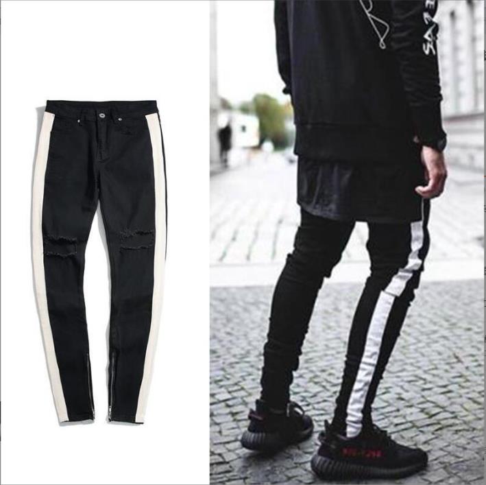 Fashion Casual Slim Ripped Jeans 