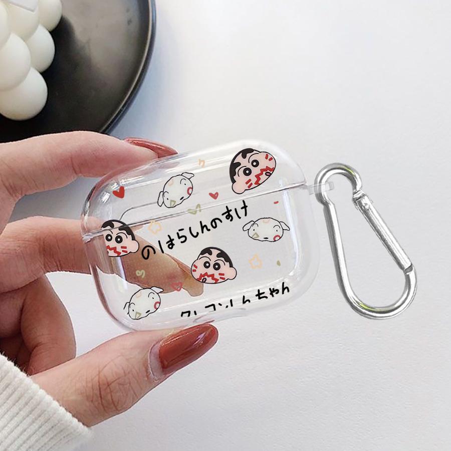 Cute Crayons Shinchan Case For Airpods Pro3 1 4 Pro2 3 2 Pro Clear Earphone Cases Cover