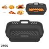 2pcs Foldable Silicone Air Fryer Liner for Ninja Dual Air Fryer Accessories Reusable Silicone Pot Grill Pan Kitchen Baking Tools