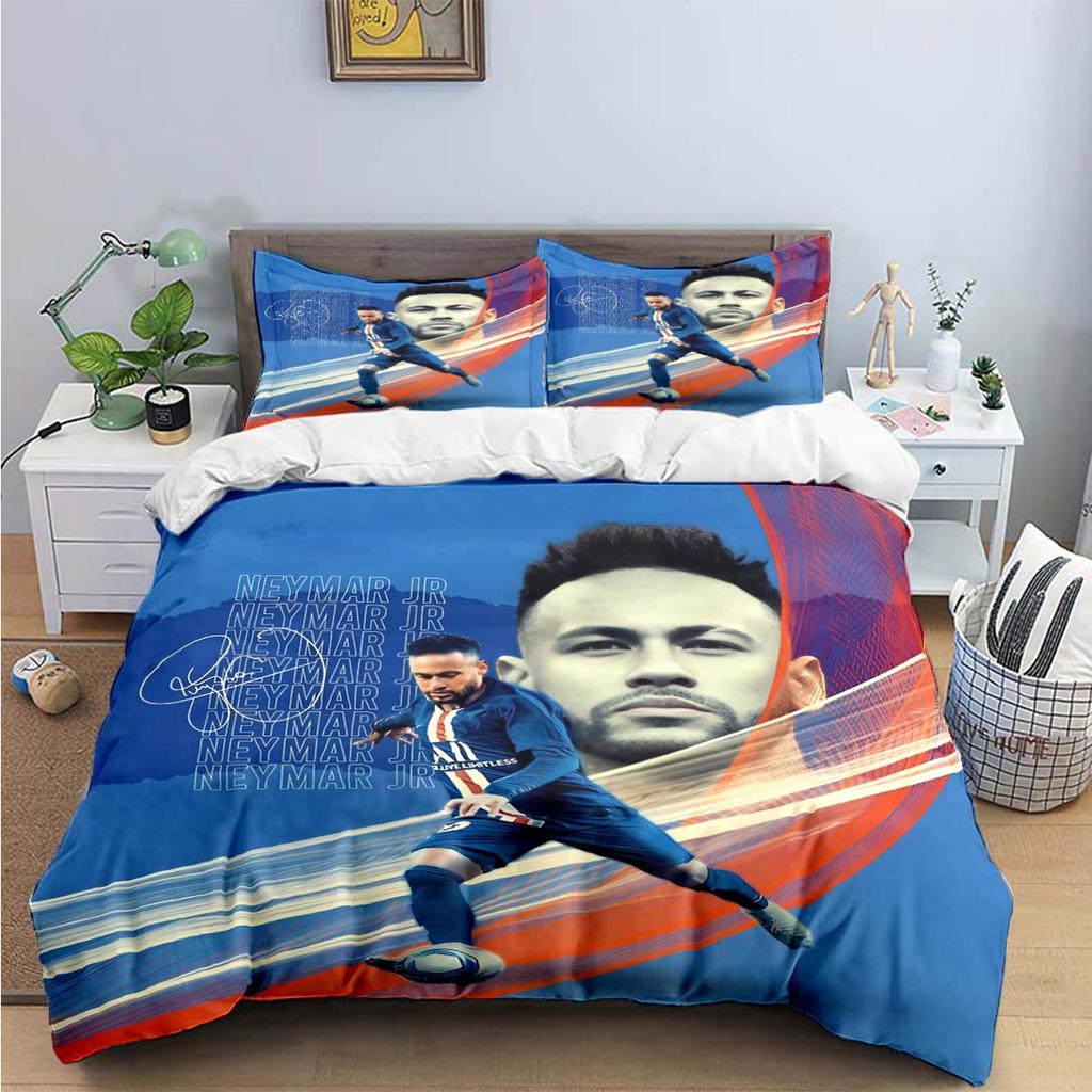 No Star Fashion Football 10 Nneymar Print Bedding Sets Bed Supplies Set Duvet Cover Bed Comforter Set Bedding Set Luxury Gift