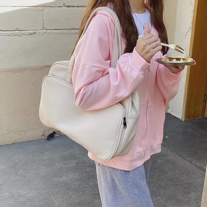 Servietă coreeană la modă pentru femei - Capacitate mare, geantă de mare valoare pentru călătoriile de afaceri de toamnă/iarnă 2023.