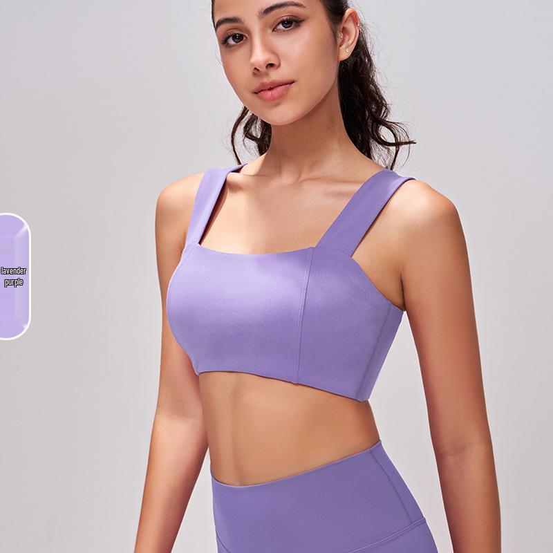 

High-End Women s Fitness Yoga Bra with Chest Pads - Slim Fit, Wide Straps, Ideal for Autumn/Winter Outdoor Training. Extra Large