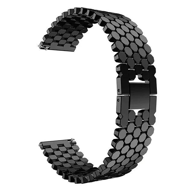 22mm 20mm Stainless Steel Strap for Samsung Galaxy Watch 3 45mm Band Gear S3 Active 2 for Huawei Watch Bracelet For Amazfit