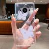 Hülle Für Realme 11 Pro+ 5G Hülle Luxus Mode Schmetterling Blume Transparent Weich TPU Silikon Handyhülle Für Realme 11 Pro Plus Hülle