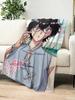 Warm Soft Plush Anime Flannel Throw Blanket for Sofa Living Room Bedroom Office Travel Gift