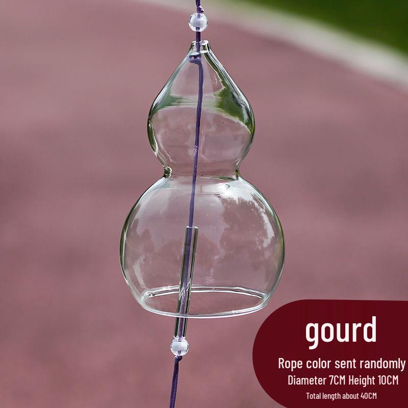 Cherry Blossom Glass Wind Chime - DIY Transparent Hanging Ornament