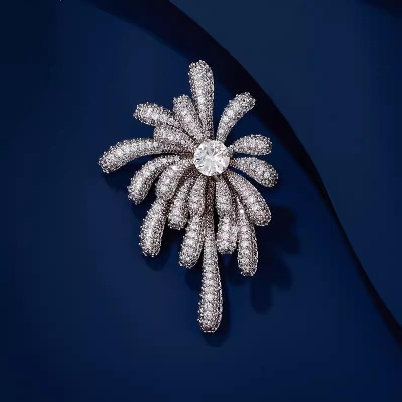 Broșă Artificii, Lux Ușor pentru Femei, Design Nișă, Sens High-end, Broșă, Accesoriu Palton, Corsaj High-end