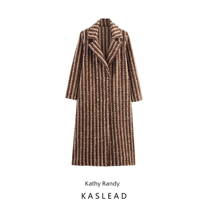 Kaslead New Women clothes Western Style Fashion Loose Rove Loose Woolen Outerwear