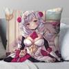 Noelle Anime GGenshin Impact Pillow Case Fashion Square Pillowcase Bedroom Sofa Room Ins Decoration Leisure