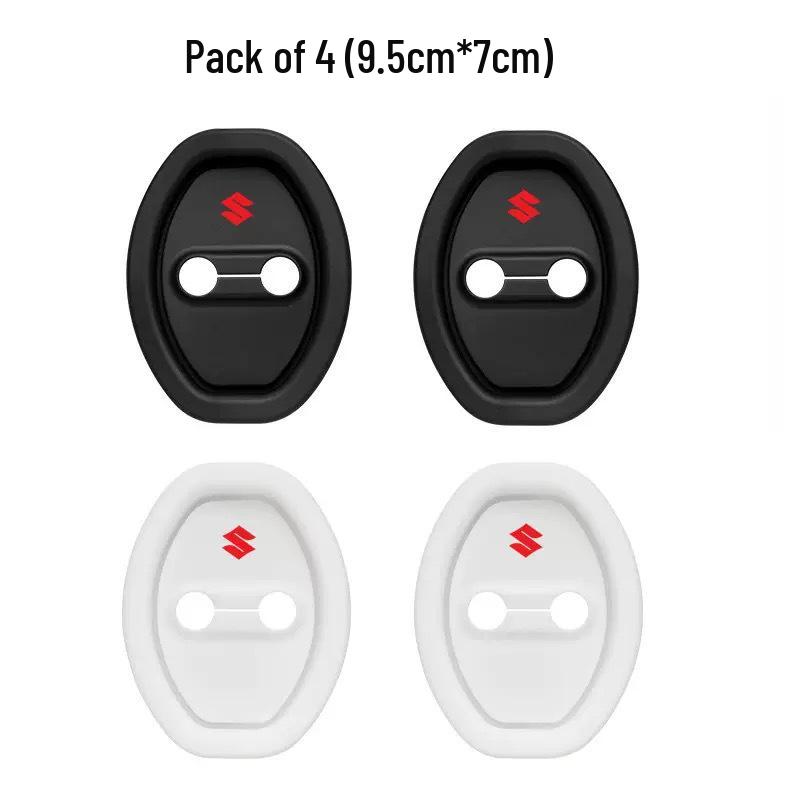 Universal Silicone Car Door Lock Protection Pad - Sound Reduction & Shock Absorption for Select Models