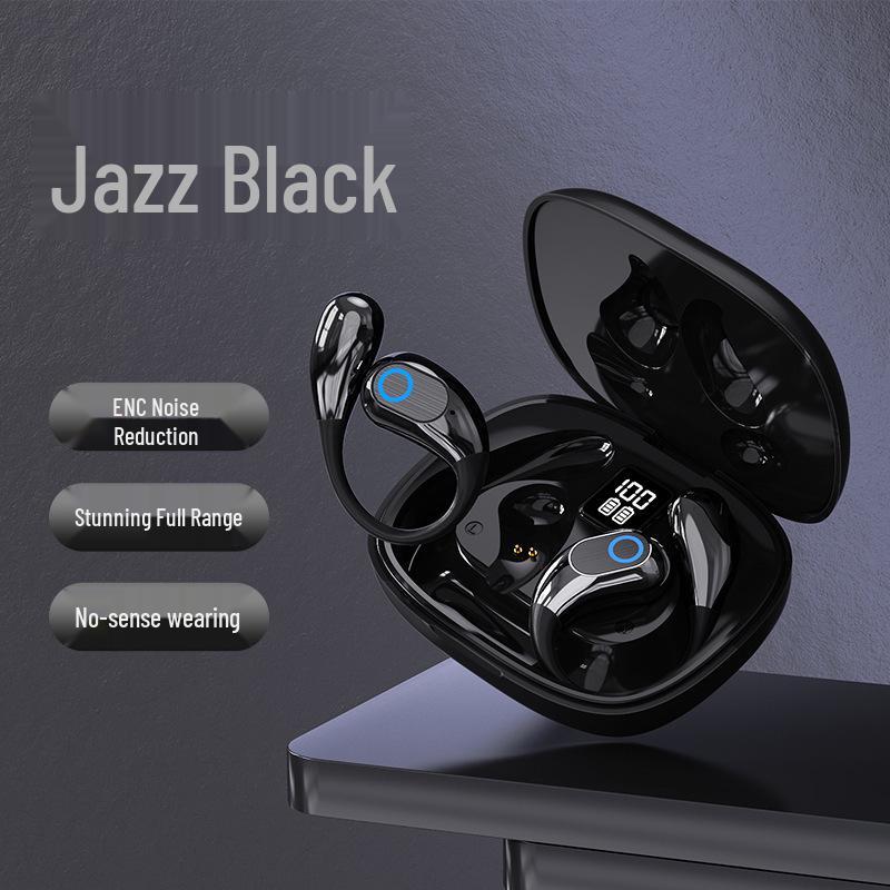 OWS Bone Conduction Bluetooth Headphones: Wireless In-Ear Sports with Long Battery Life and Digital Display