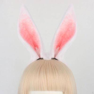 Tier Kaninchen Ohren Stirnband Foto Prop Rosa Kopfbedeckung für Karneval Party Urlaub