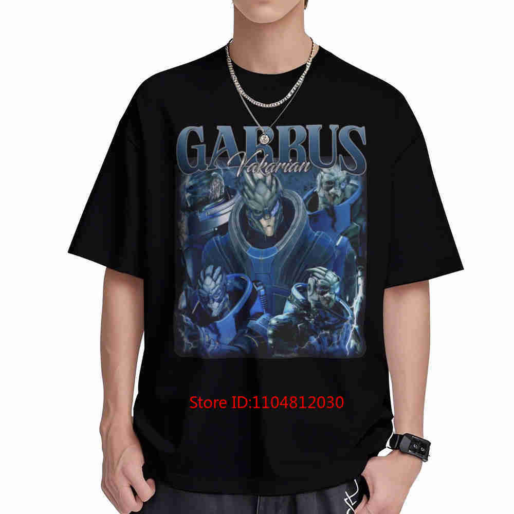 Garrus Vakarian Short Sleeve Tee 100% Cotton T-Shirt