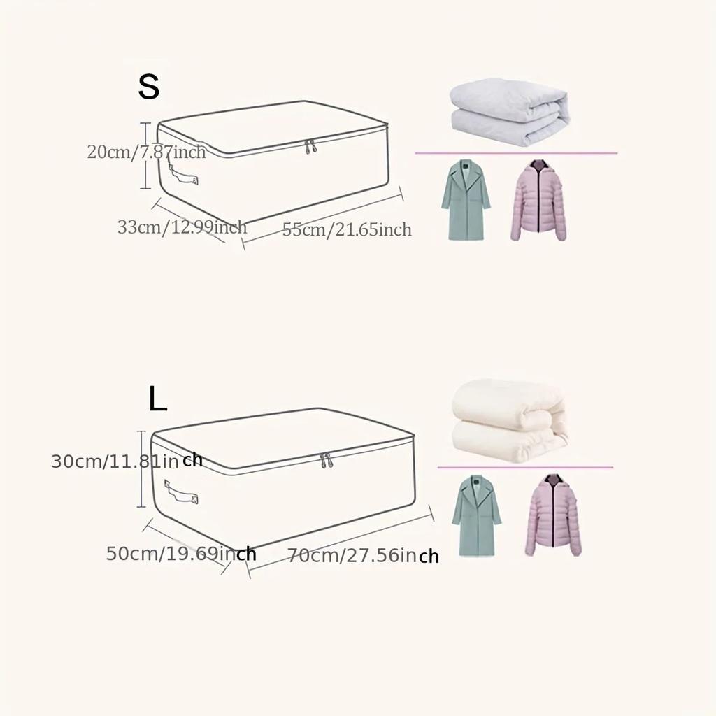 1PC - Large capacity multifunctional waterproof and moisture-proof Oxford cloth foldable storage bag