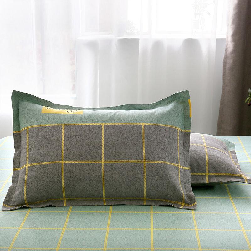 48cmx74cm Pillowcase Pure Cotton Pillow Case One Pair Pack Thicken Encryption Breathable Sweat-absorbent Pillow Cover