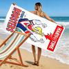 Go Sydney Roosters Print Beach Towel, Large Soft Quick Dry Towel for Beach Camping Swimming