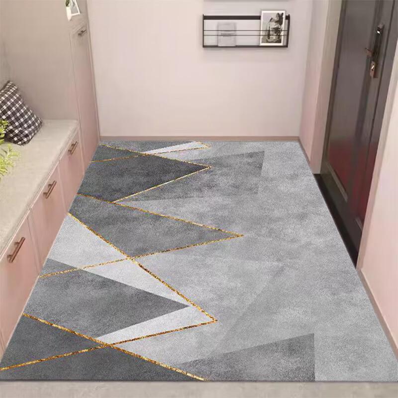 Non-Slip Decorative Entrance Mat: Foldable, Easy-Clean, Wear-Resistant Carpet