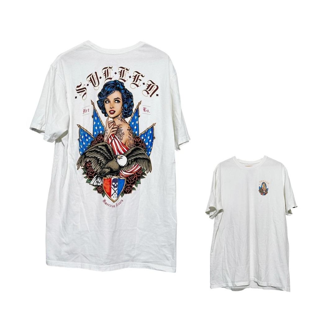 Sullen Art Tattoo Art Trendy Clothing Casual TShirt Mens and Womens Luxury Brand Top