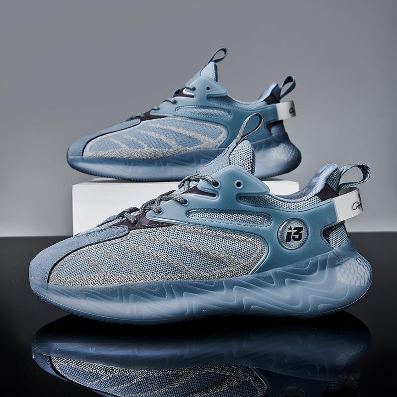 

Men s shoes new popcorn running shoes fly-woven breathable sneakers live coconut shoes 46