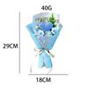Knited Heart Artificial Flower Crochet Bouquet Valentine's Day Wedding Guest Gift Eternal Flowers Home Decoration